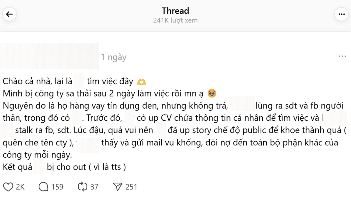 &quot;Nhận được tin, mình hụt hẫng. Số mình hên lắm mới được xui như vậy đó&quot;, H.Lan chia sẻ.