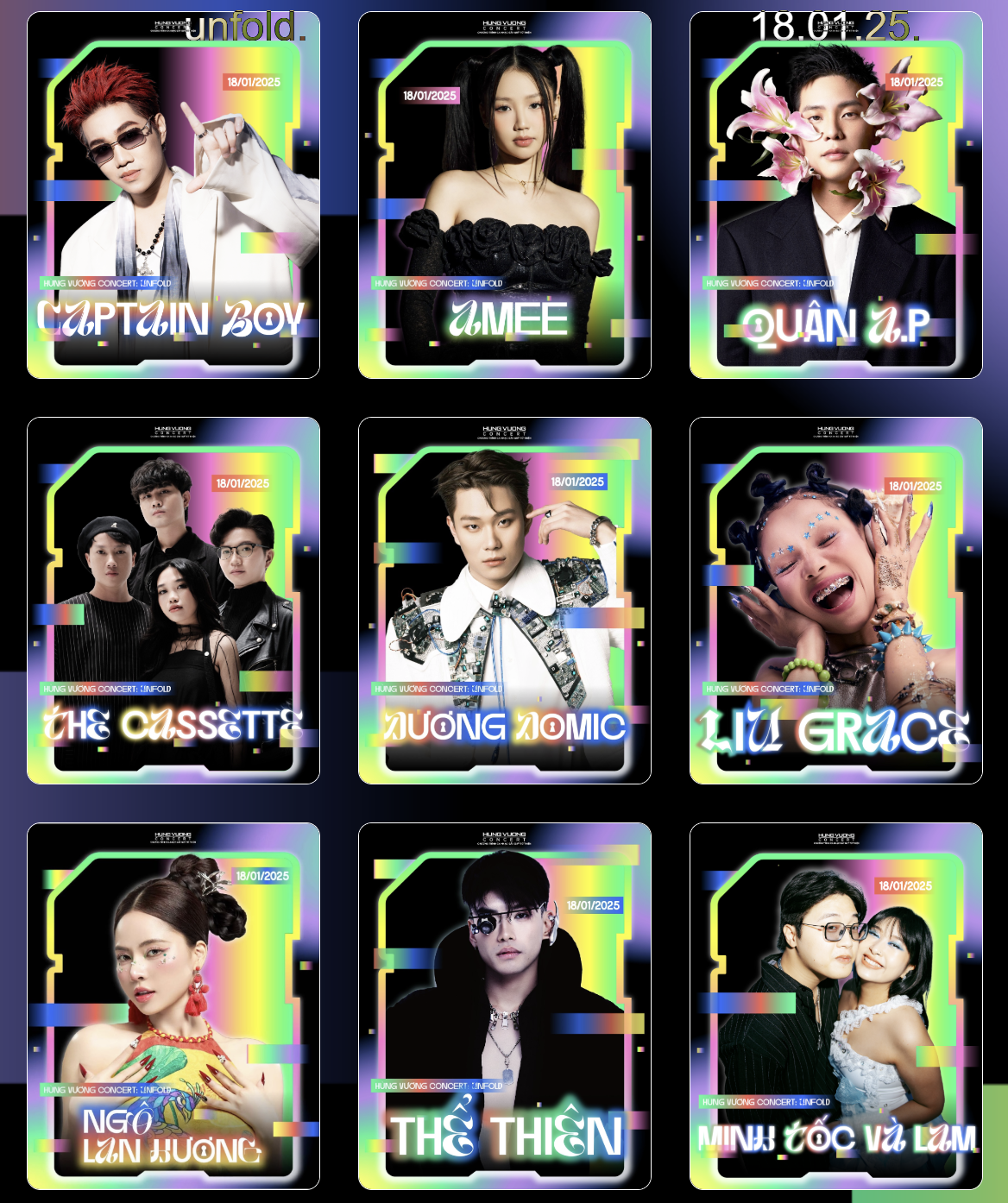 Dàn nghệ sĩ xịn xò đổ bộ đêm nhạc tại &quot;trường người ta&quot;. - Ảnh: Hùng Vương Concert.