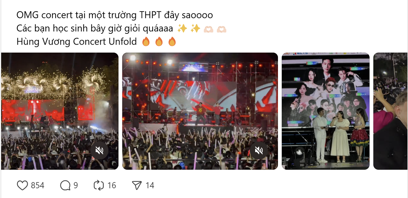 Trường THPT chuyên Hùng Vương nhận cơn mưa lời khen, từ khâu tổ chức mượt mà đến đêm nhạc “xịn đét” khiến netizen trầm trồ.