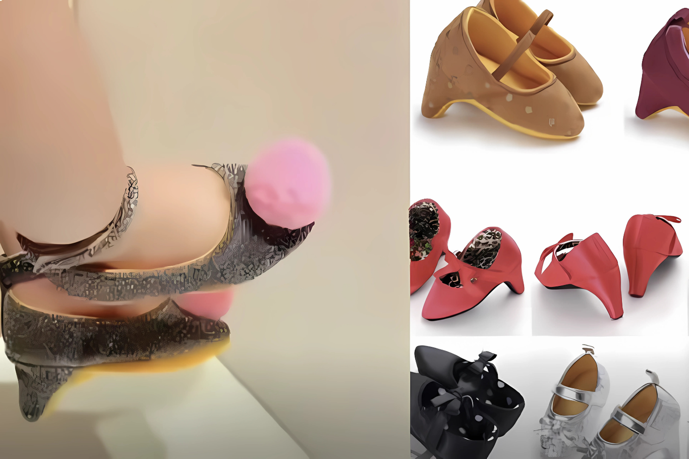 Những đôi giày tí hon có size cho bé 0-3 tháng (10.5cm) và 3-6 tháng (11.5cm).