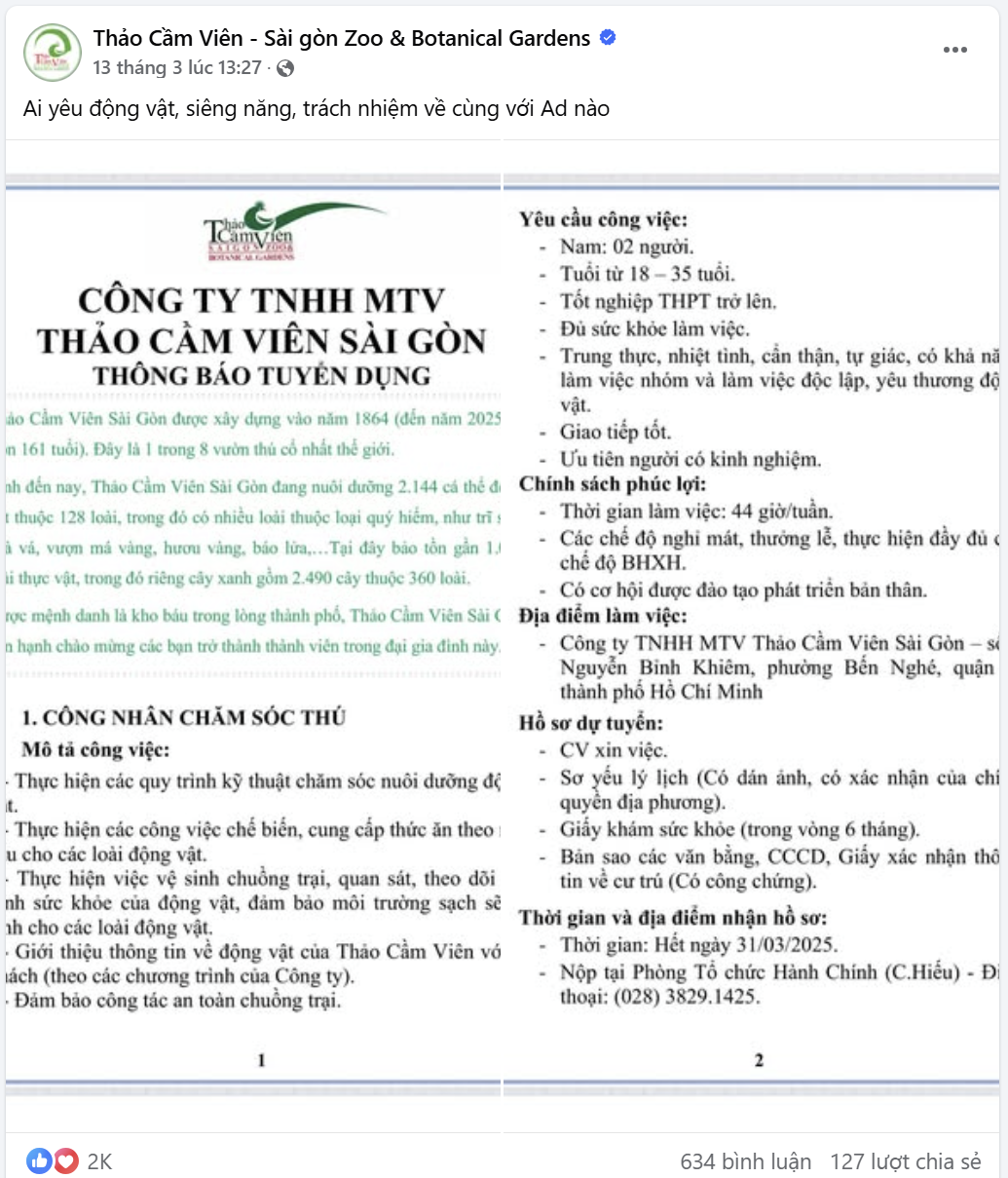 Bài đăng tuyển dụng nhận được sự hưởng ứng nhiệt tình đến từ các ứng viên "tiềm năng". Bài đăng tuyển dụng nhận được sự hưởng ứng nhiệt tình đến từ các ứng viên "tiềm năng".
