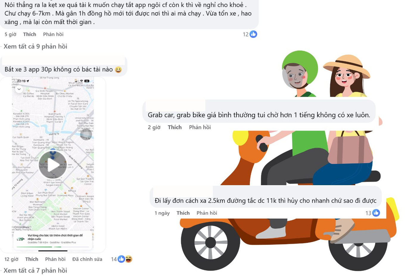 Nhiều bạn trẻ "khóc ròng" vì đặt xe mãi không có. Nhiều bạn trẻ "khóc ròng" vì đặt xe mãi không có.