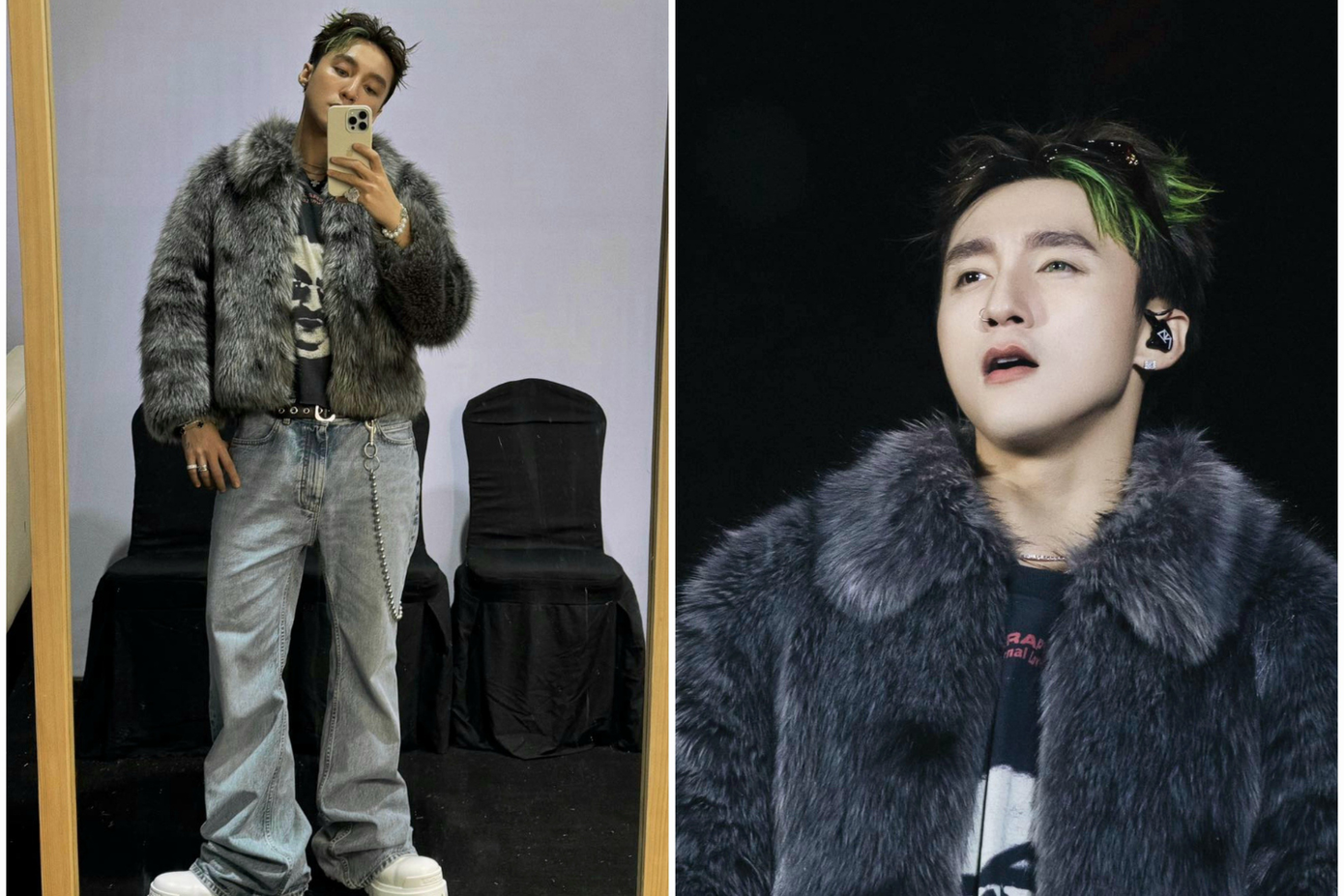 Chiếc áo lông được Sơn Tùng M-TP mua tại chợ Đà Lạt ngay trước đêm diễn. Chiếc áo lông được Sơn Tùng M-TP mua tại chợ Đà Lạt ngay trước đêm diễn.