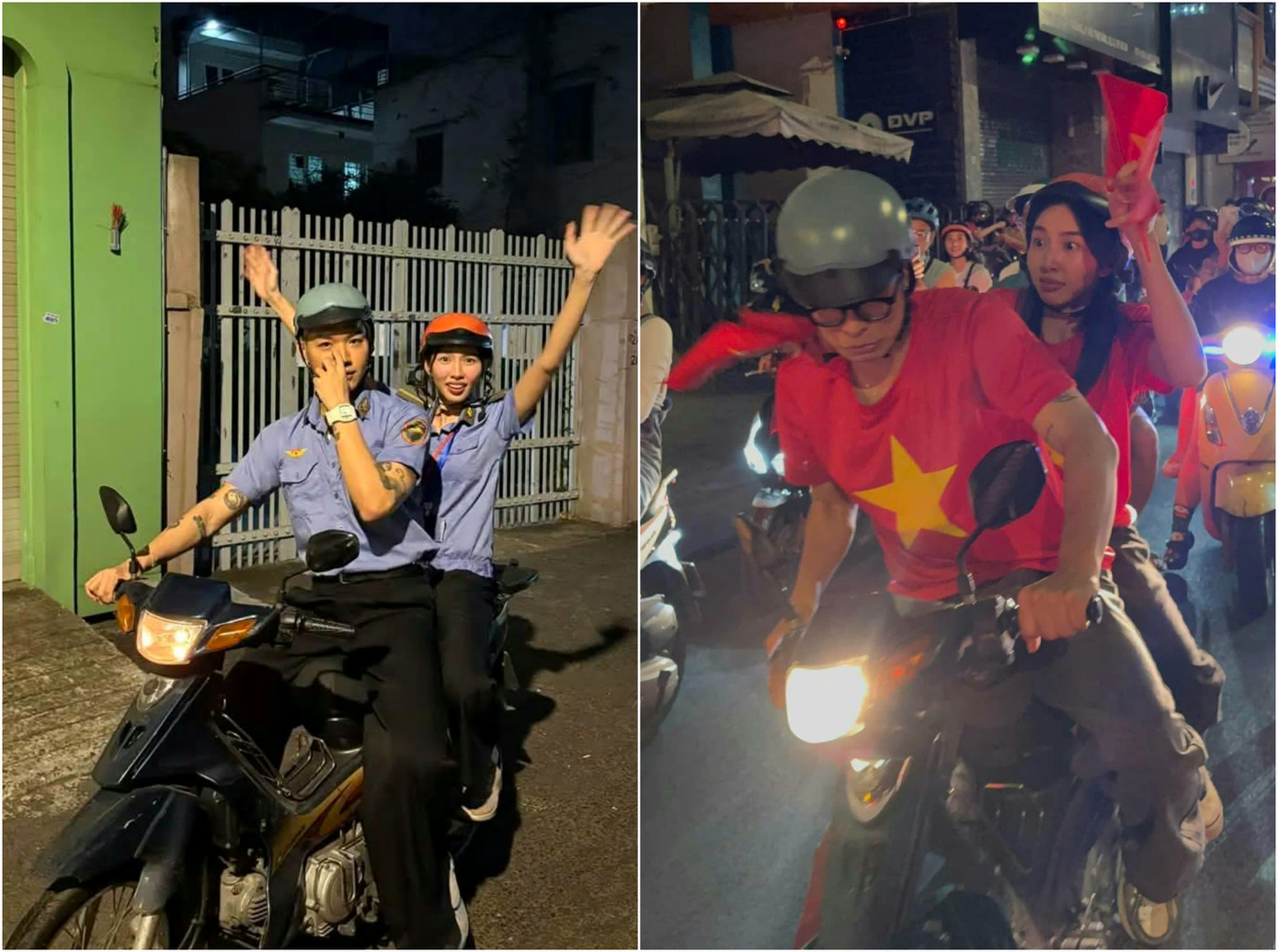 Một chiếc xe, hai số phận, nhưng điểm chung bất biến: Phía sau là Hoa hậu Thùy Tiên cùng loạt biểu cảm &quot;cười ra nước mắt&quot;.