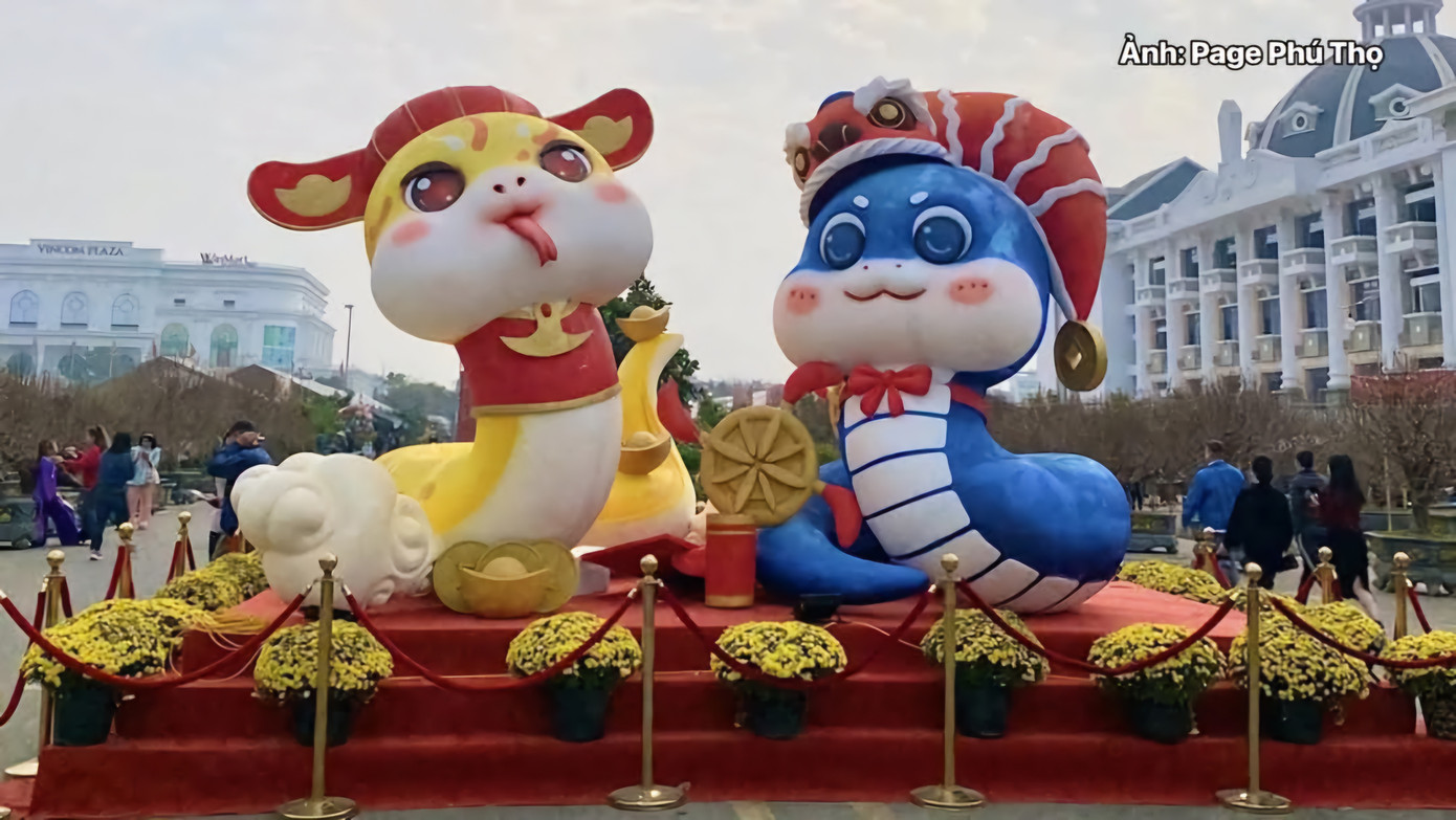 Mắt nước "hàng hiếm" của bộ đôi linh vật "ngoan xinh yêu" Phú Thọ. - Ảnh: Page Phú Thọ. Mắt nước "hàng hiếm" của bộ đôi linh vật "ngoan xinh yêu" Phú Thọ. - Ảnh: Page Phú Thọ.