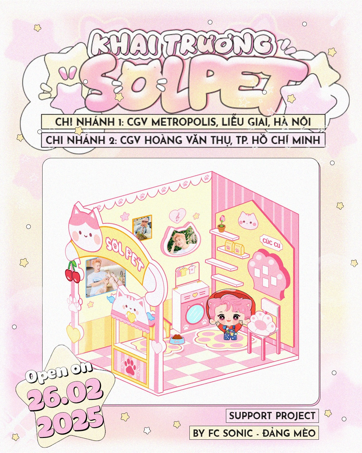 Ngay từ khi còn là bản vẽ, SOLPET đã khiến fan đổ đứ đừ vì vừa sáng tạo lại vừa ngập tràn sắc hồng "nịnh mắt", đúng chuẩn "Nhà Mèo" trong mơ. - Ảnh: dangmeow_.