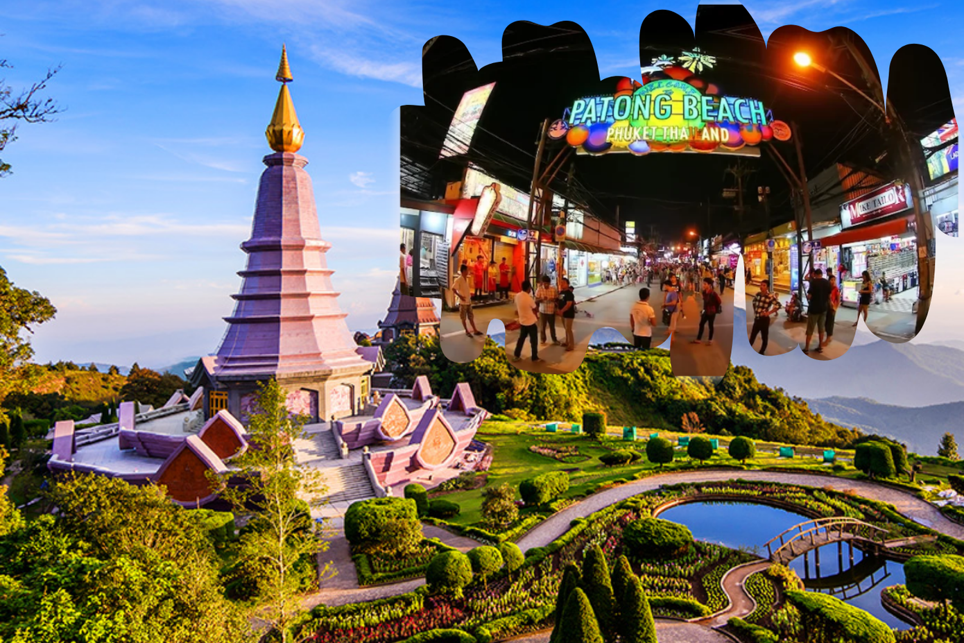 Thái Lan là điểm đến phổ biến cho những chuyến đi cùng bạn bè.