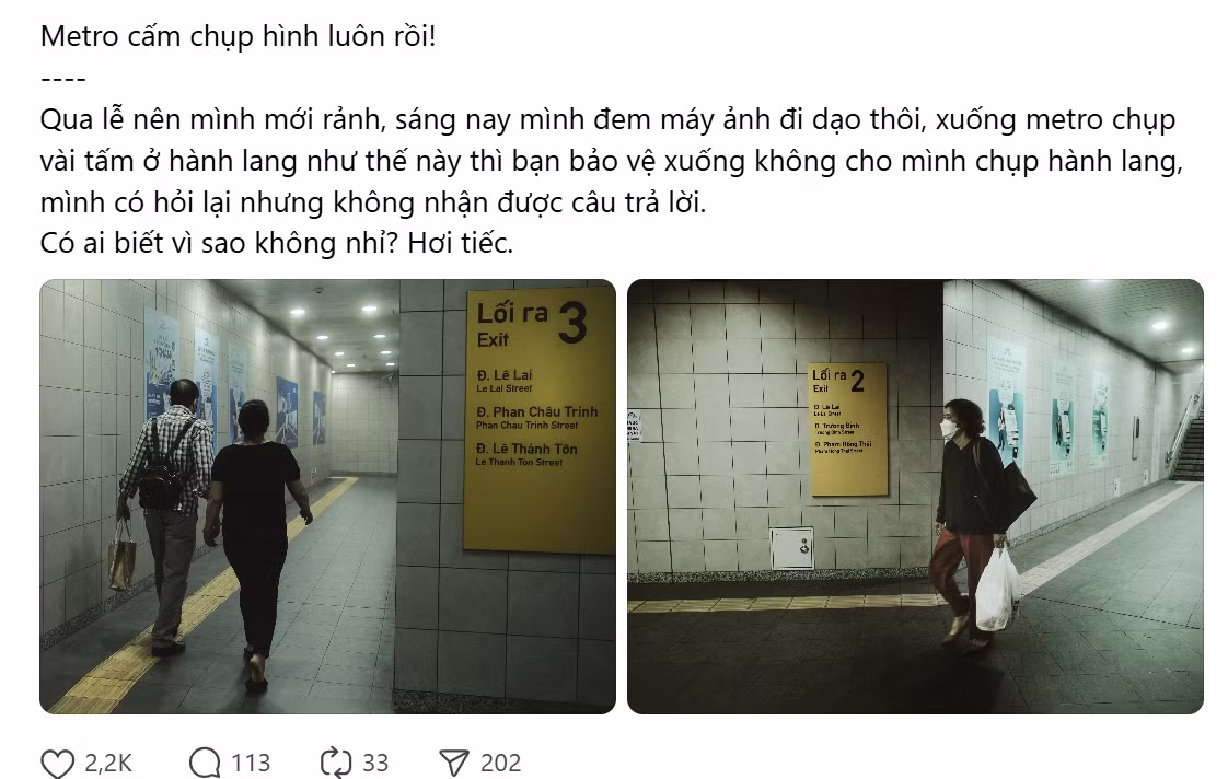 Có người tiếc nuối bình luận: "Mình đi 1-1 chụp kỉ niệm vẫn không được, thấy cũng tiếc". Ảnh: vnsaf_photography.