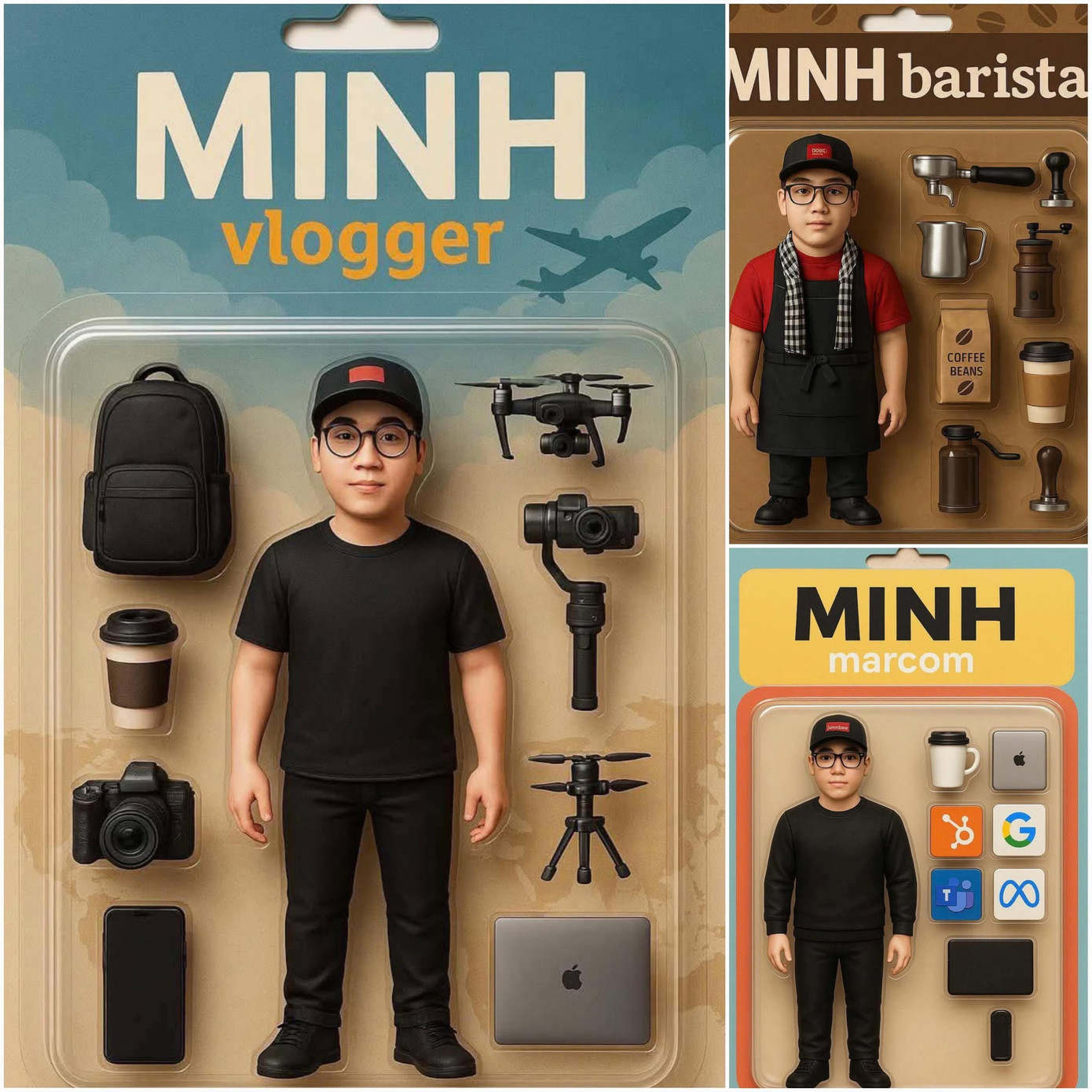 Một người có thể "cân" nhiều nghề thông qua sự hỗ trợ của AI. Ảnh: Lâm Nhật Minh. Một người có thể "cân" nhiều nghề thông qua sự hỗ trợ của AI. Ảnh: Lâm Nhật Minh.