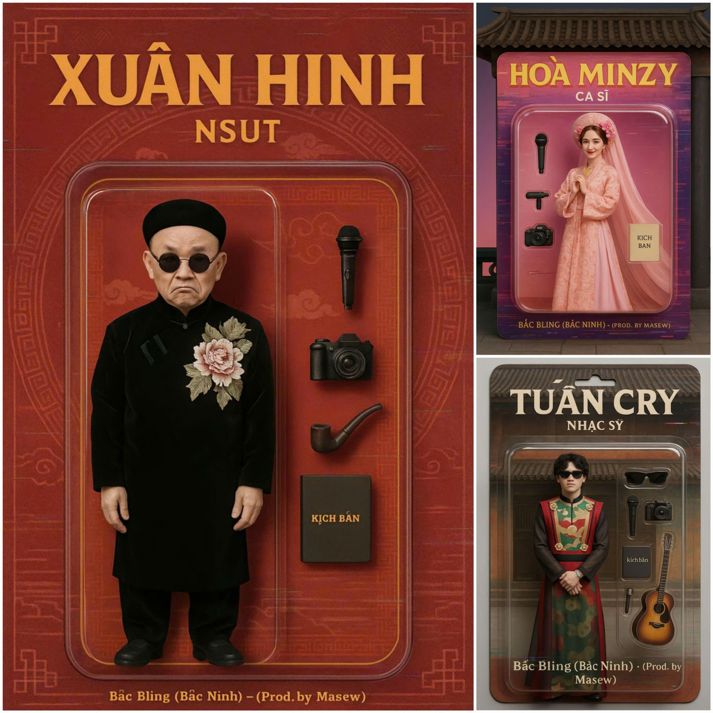 Bộ ba Bắc Bling bắt trend thành công với sự hỗ trợ từ một người dùng Threads. Ảnh: Kyodu87. Bộ ba Bắc Bling bắt trend thành công với sự hỗ trợ từ một người dùng Threads. Ảnh: Kyodu87.