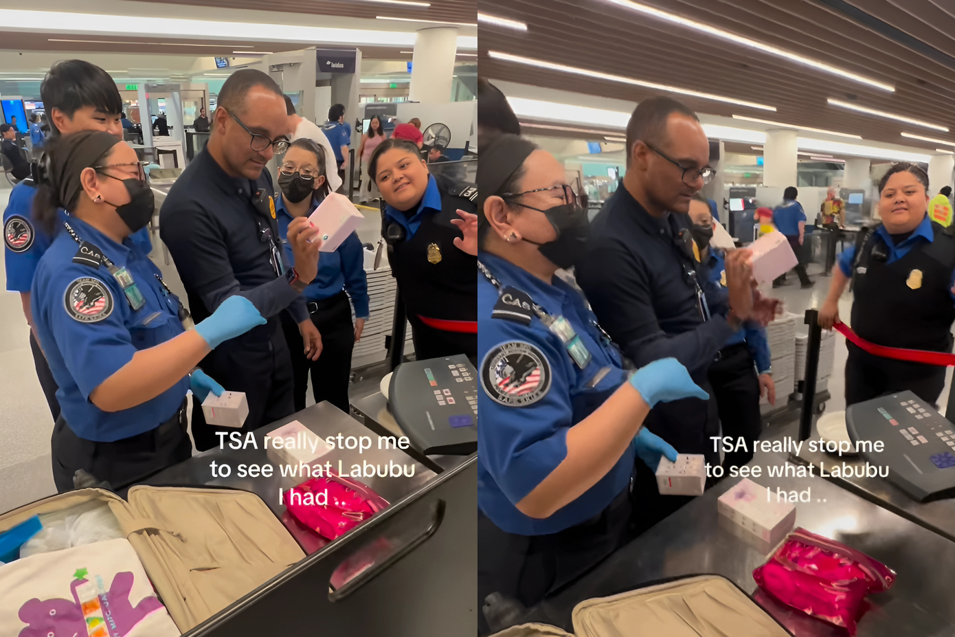 Các nhân viên an ninh khác cũng không giấu nổi vẻ tò mò, cùng nhau "soi" nhân vật bí ẩn. - Ảnh: bagdecorating. Các nhân viên an ninh khác cũng không giấu nổi vẻ tò mò, cùng nhau "soi" nhân vật bí ẩn. - Ảnh: bagdecorating.