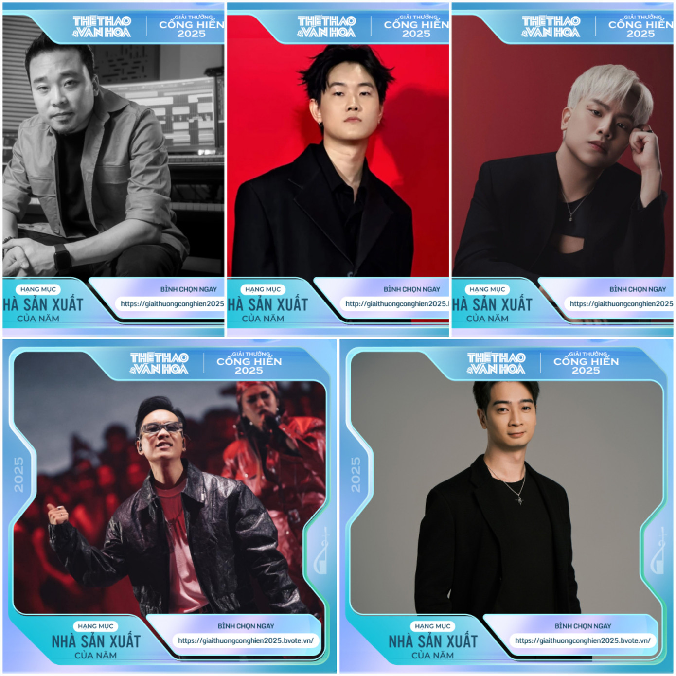 Hạng mục Nhà sản xuất của năm.