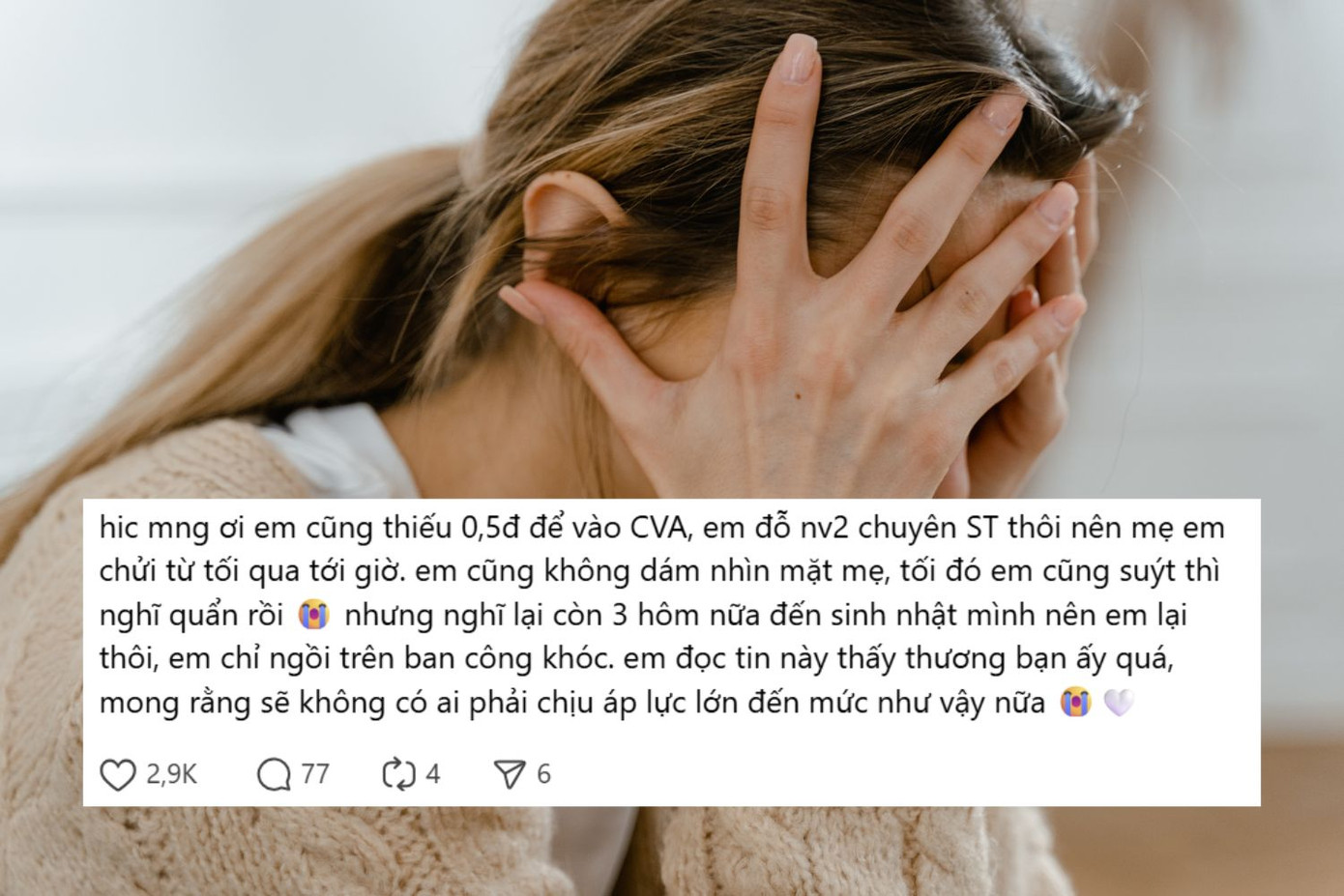 Nhiều bình luận bày tỏ sự đồng cảm và chia sẻ những trải nghiệm cá nhân.