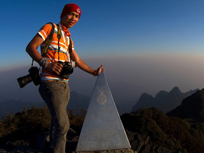 Việt Hùng trên đỉnh Fansipan