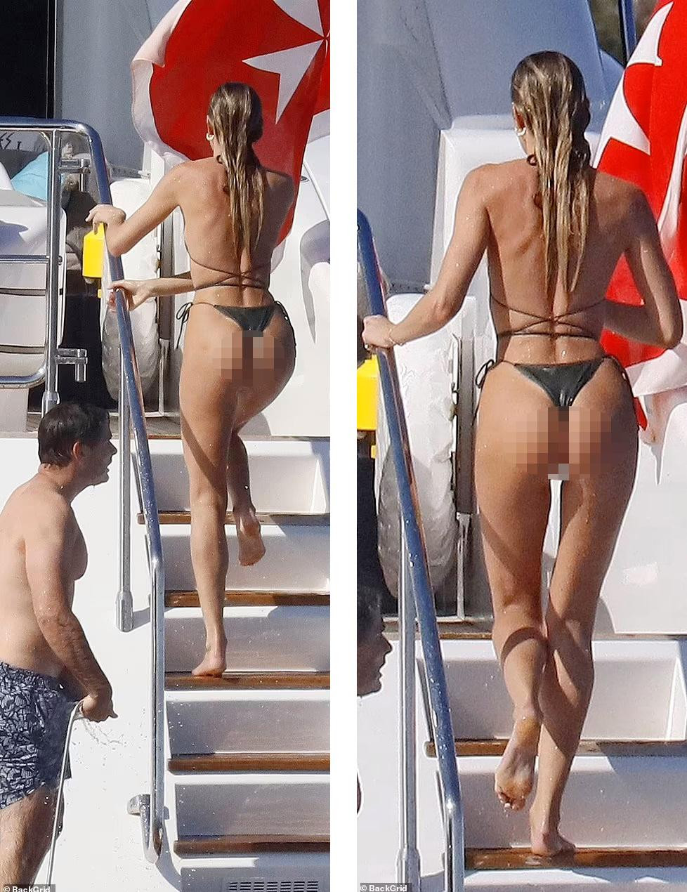 Loạt ảnh chụp trộm kém chất lượng không &quot;dìm&quot; nổi đường cong nóng bỏng của thiên thần nội y gốc Nam Phi. Được biết, Candice cao 1m78.