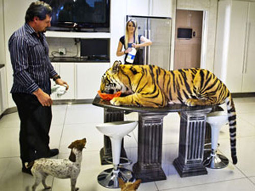 Enzo tỏ ra rất hòa hợp với gia đình mới 