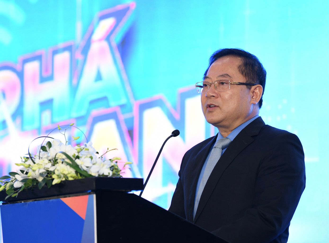 Nhà báo Lê Xuân Sơn - Tổng Biên tập Báo Tiền Phong, Trưởng ban Tổ chức Ngày Thẻ Việt Nam 2023.