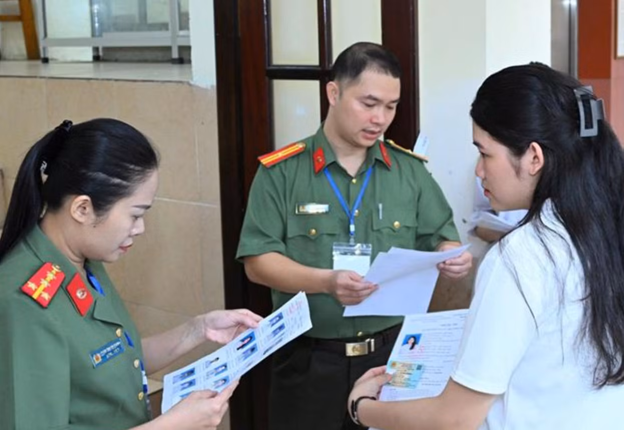 Đảm bảo kỳ thi đánh giá của Bộ Công an diễn ra an toàn, nghiêm túc, đúng quy chế. Ảnh: BCA.