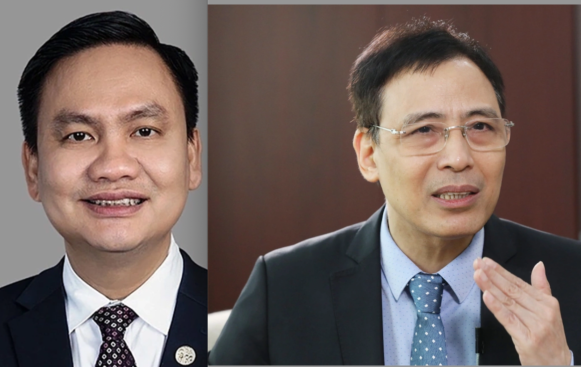 Ông Đỗ Anh Tú (bên phải) và ông Hồ Nam.