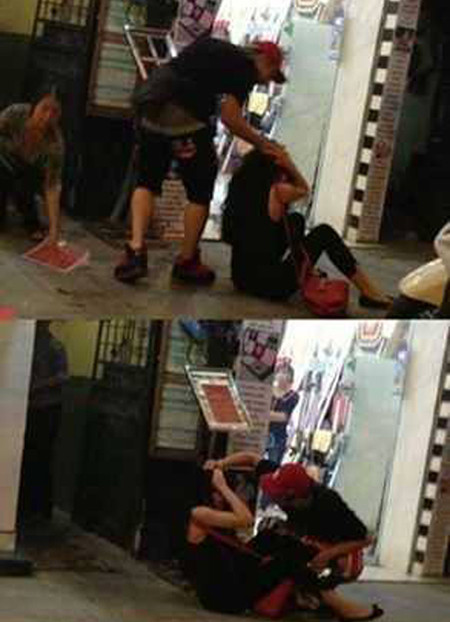 Scandal khiến Andrea bị hứng nhiều búa rừu nhất năm 2013 là chuyện xô xát với bạn trai Yanbi ngay trên phố. Sau đó, hot girl này dính phải nhiều tin đồn về việc sử dụng chất kích thích, không chung thủy. Ảnh: Ken