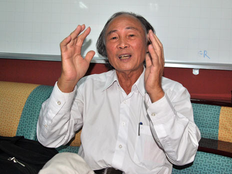 Giáo sư, Tiến sĩ Nguyễn Mộng Giao: “Không có chuyện tận thế vào ngày 21-12-2012”. Ảnh: Khám Phá
