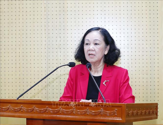 Trưởng Ban Tổ chức Trung ương Trương Thị Mai. Ảnh: TTXVN