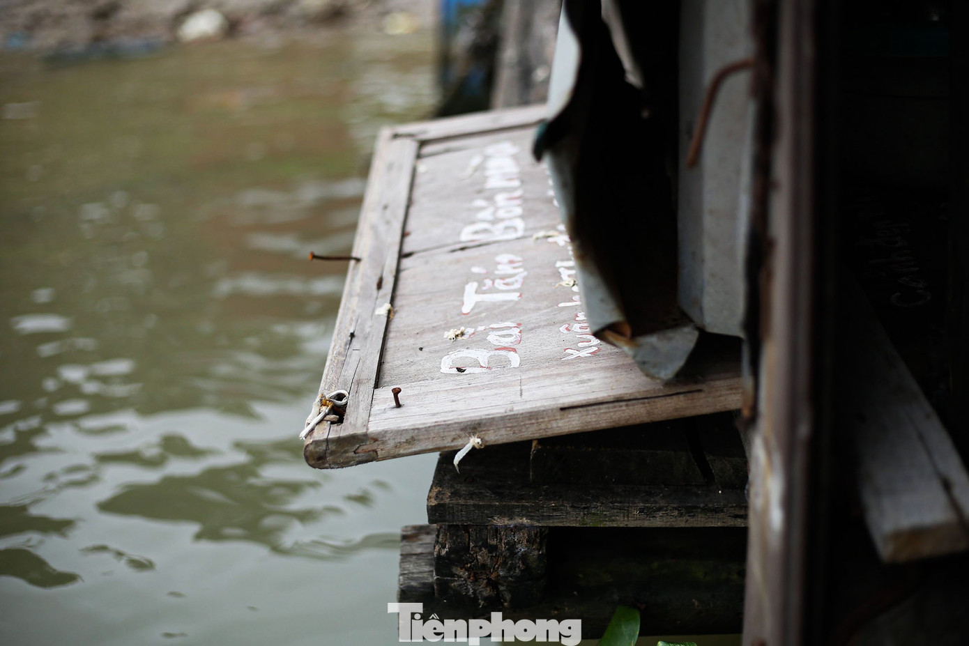 Ngôi nhà nhỏ đơn sơ, nằm nép mình bên bờ sông Hồng. Gọi là nhà, nhưng thực chất đó chỉ là một con thuyền bằng nứa được dựng tạm bợ. Xung quanh được che chắn bởi những tấm bạt.