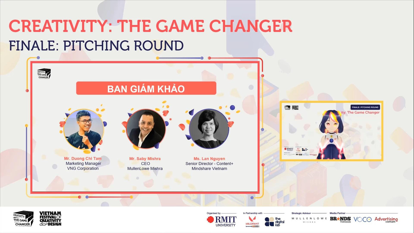 Ban giám khảo cuộc thi Creativity: The Game Changer.