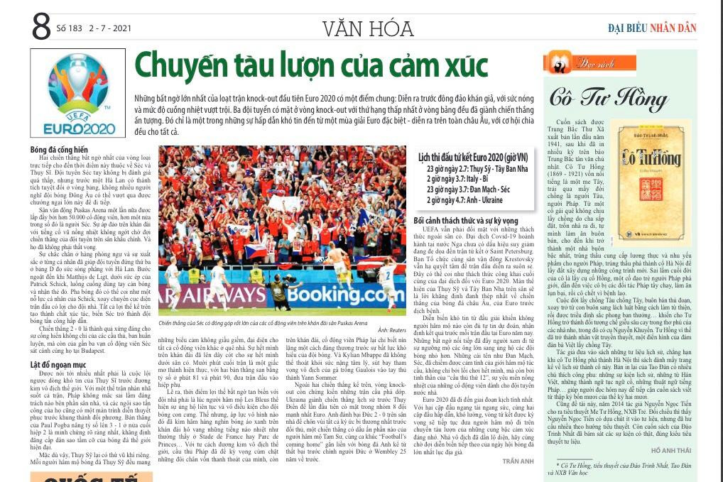 SSố báo đặc biệt, trên đó có bài viết của cậu con trai bên cạnh bài viết của người anh nổi tiếng đã đưa tác giả bài viết đến với nghề báo.