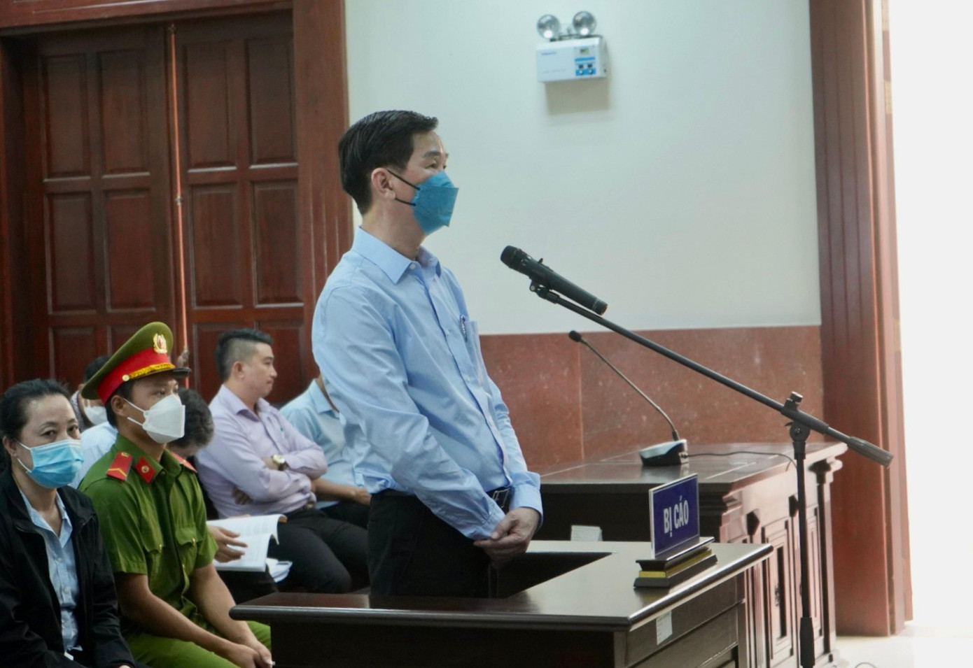 Cựu phó Chủ tịch UBND TPHCM - bị cáo Trần Vĩnh Tuyến tại phiên tòa.