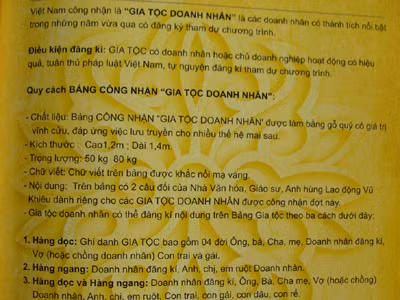 Nhiều loại hồ sơ mời chào danh hiệu có đóng tiền