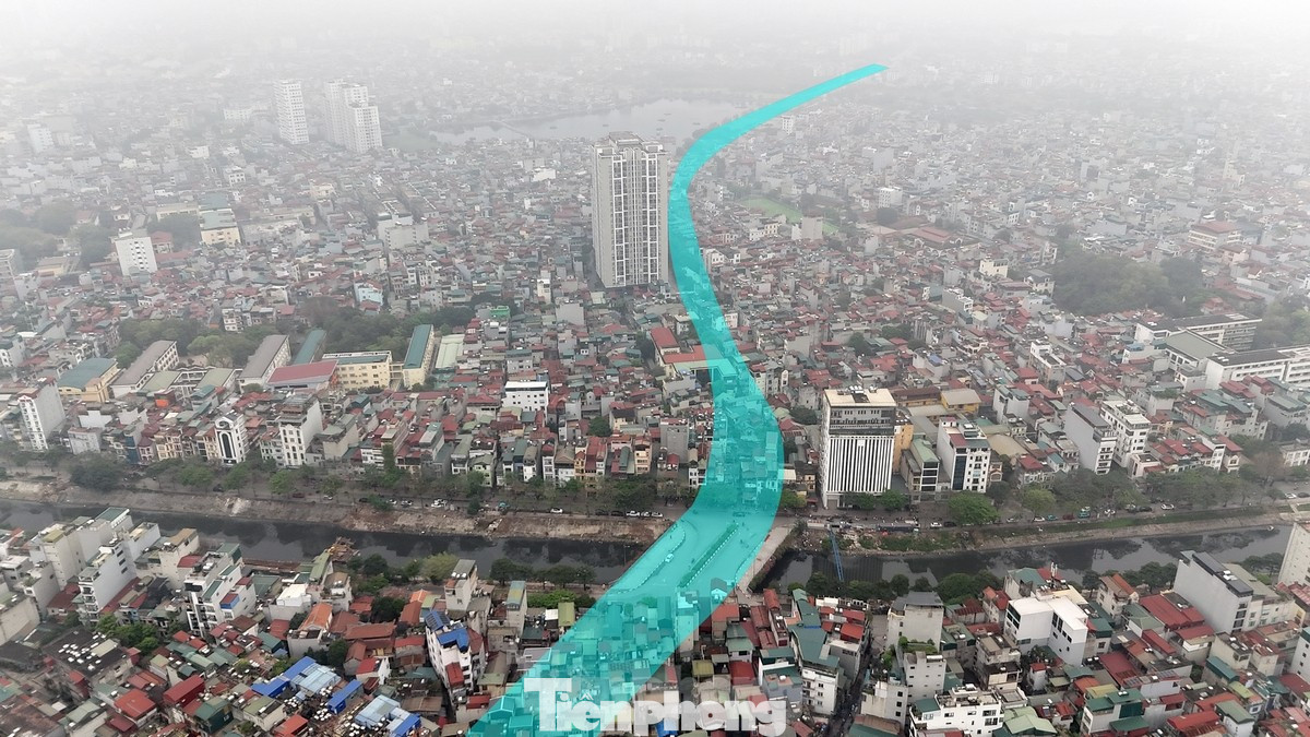 Dự án đường Vành đai 2,5 đoạn Nguyễn Trãi đến Đầm Hồng (ảnh: Mạnh Thắng)