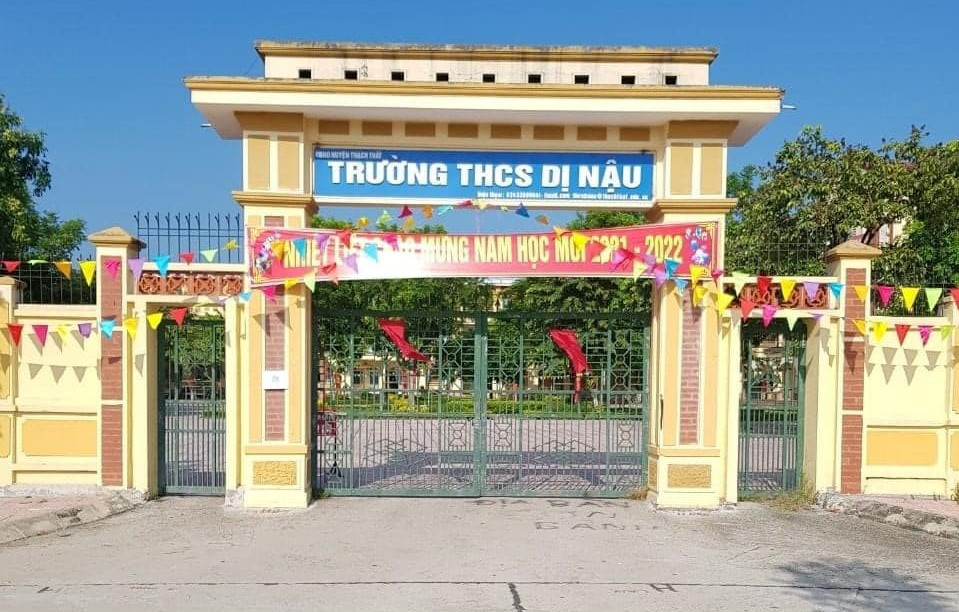 Trường THCS Dị Nậu, huyện Thạch Thất (ảnh minh họa)