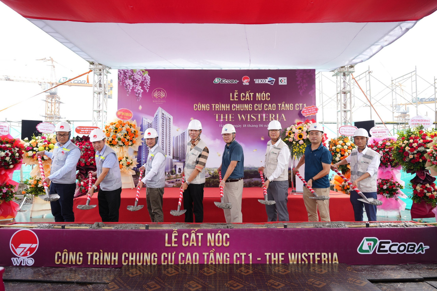 Lễ cất nóc dự án The Wisteria diễn ra thành công tốt đẹp Lễ cất nóc dự án The Wisteria diễn ra thành công tốt đẹp