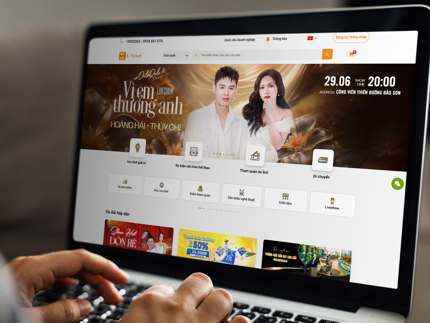 Thoả sức lựa chọn liveshow yêu thích cùng Dealtoday E-Ticket