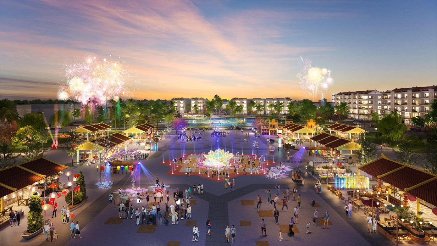 Phối cảnh khu phố giải trí 24/7 đầu tiên tại Hội An Phối cảnh khu phố giải trí 24/7 đầu tiên tại Hội An