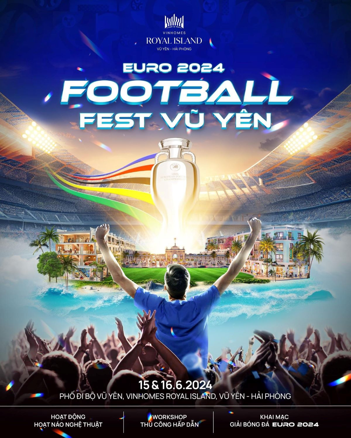 Vinhomes Royal Island tiếp tục tăng nhiệt với không khí bóng đá sôi động