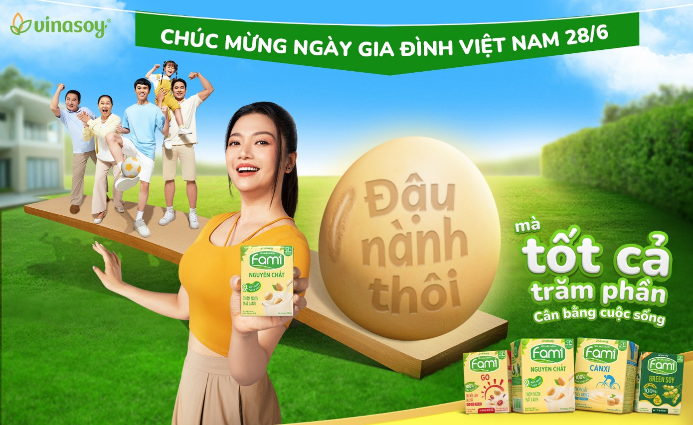 Đậu nành luôn sẵn sàng đồng hành nâng đỡ hàng triệu gia đình nhờ “trăm phần tốt”. Đậu nành luôn sẵn sàng đồng hành nâng đỡ hàng triệu gia đình nhờ “trăm phần tốt”.