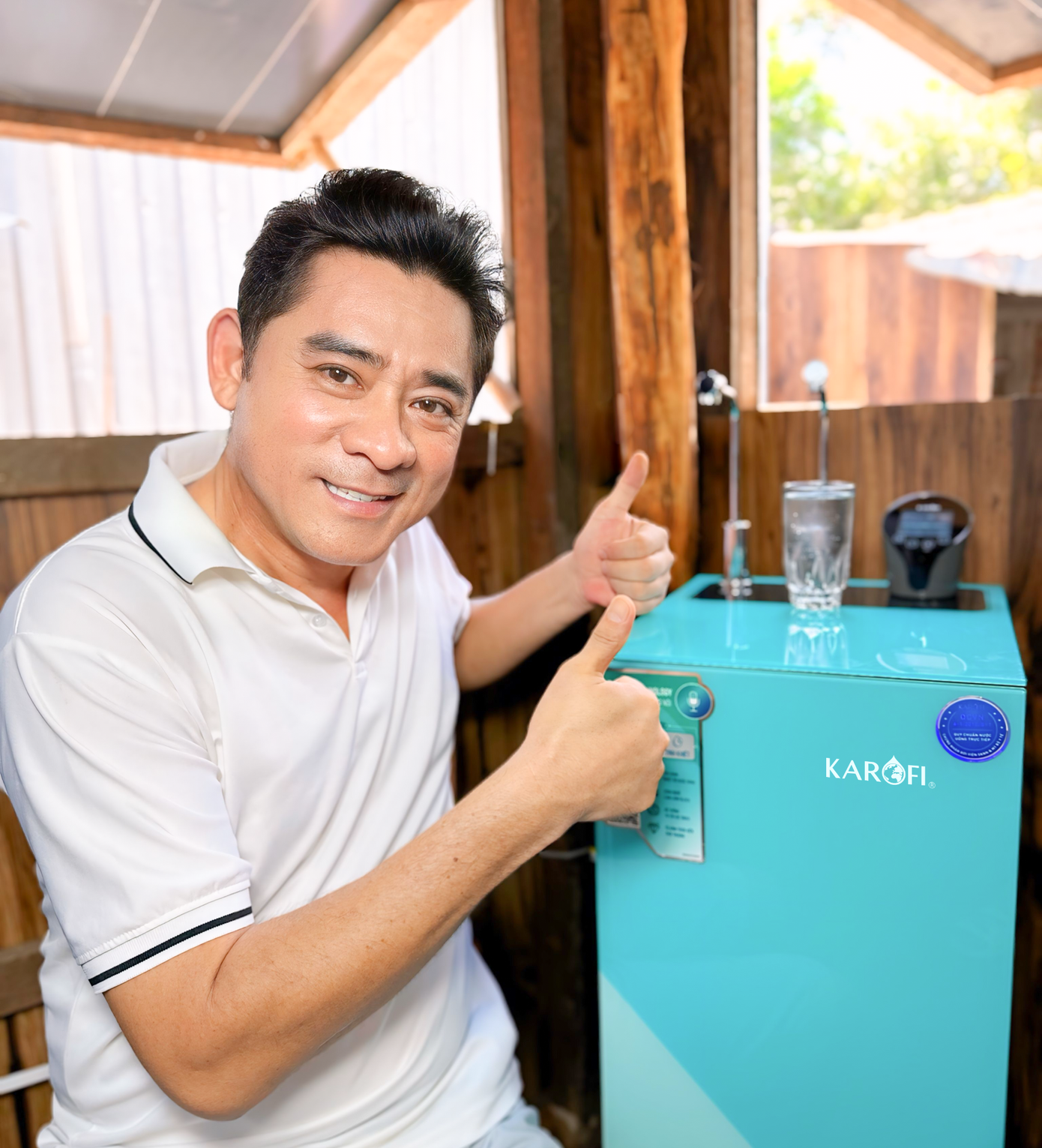 Diễn viên Huỳnh Anh Tuấn lựa chọn máy lọc nước Karofi KAD-N91