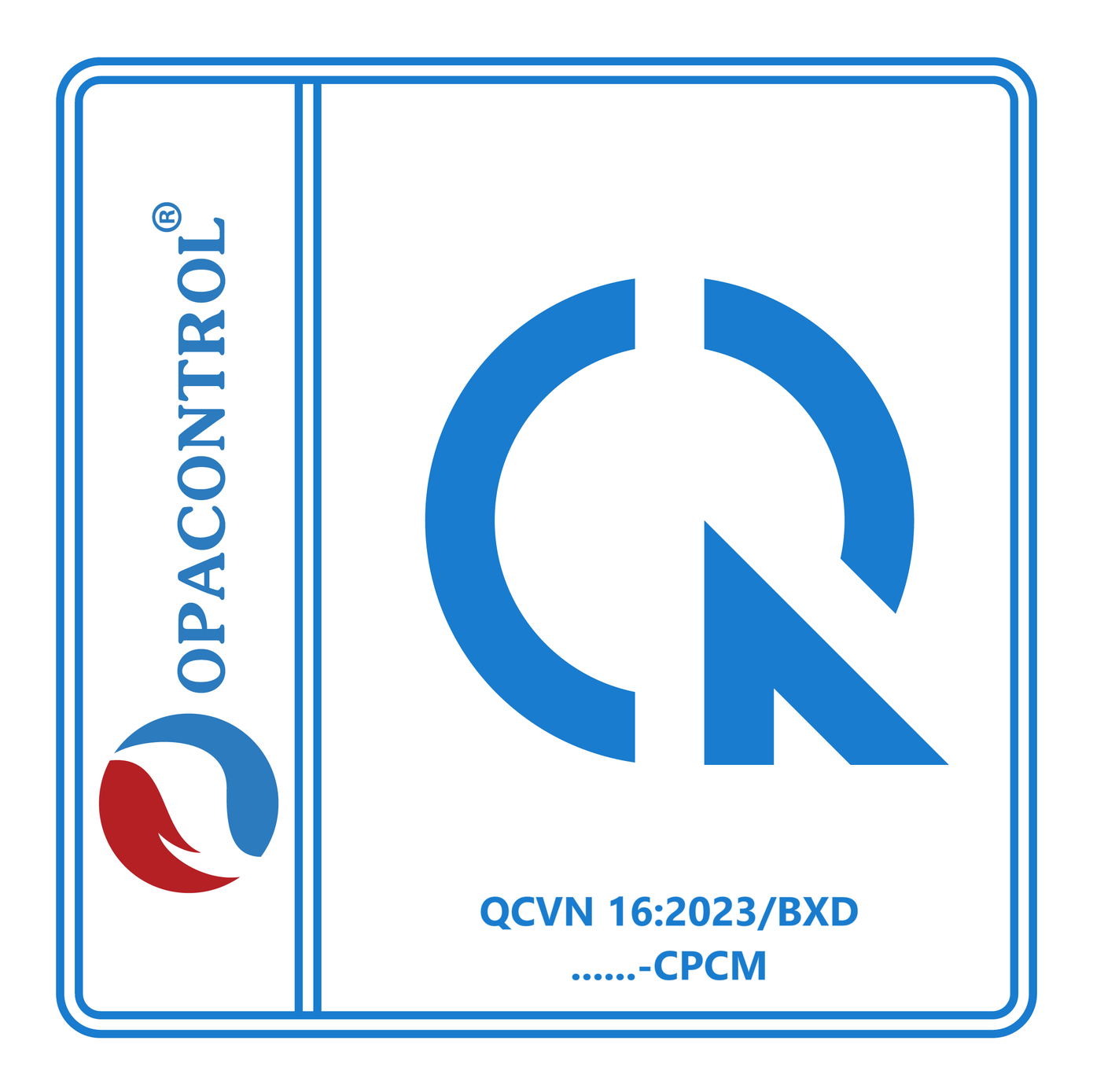 Mẫu dấu chứng nhận hợp quy QCVN 16:2023/BXD tham khảo