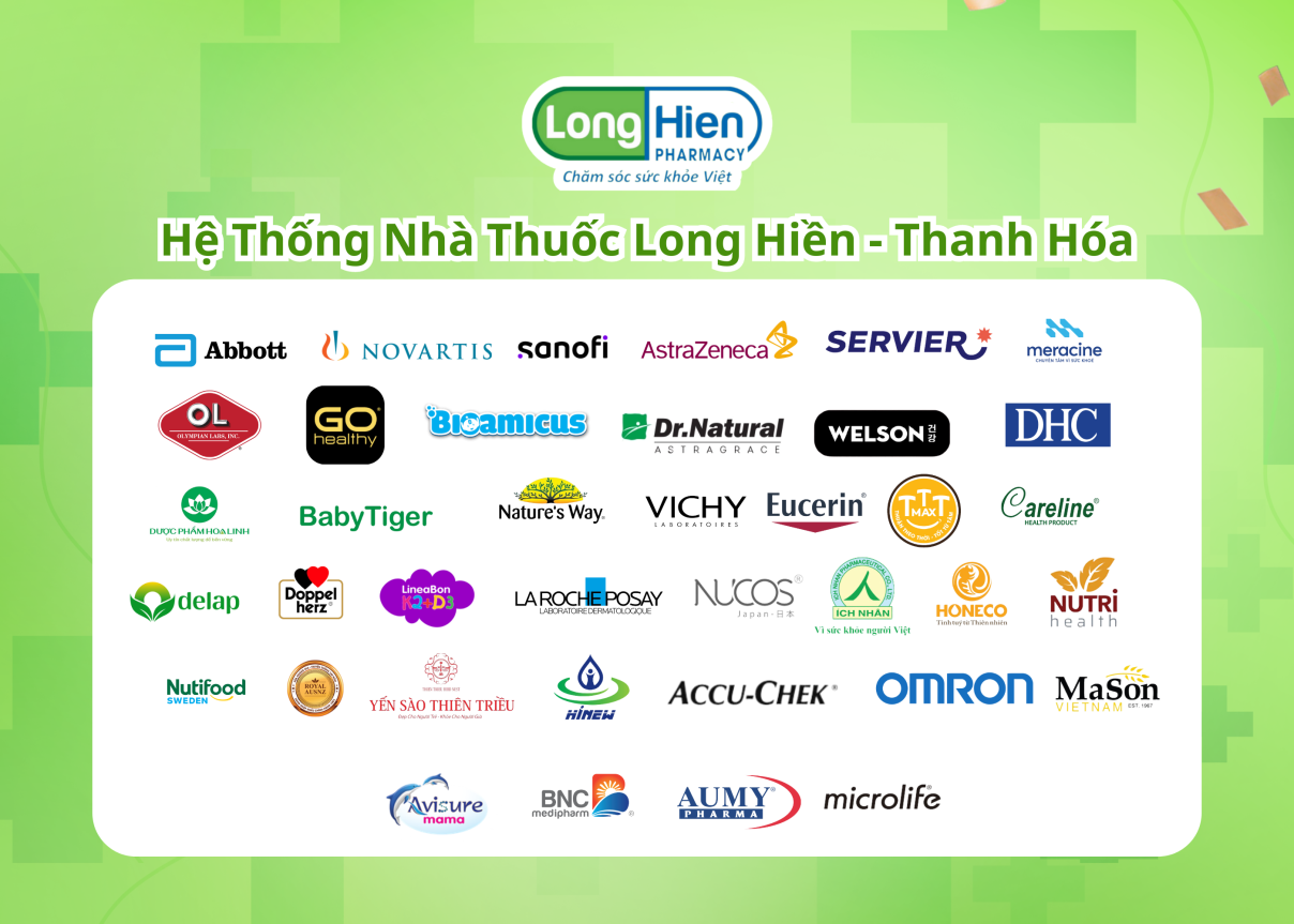Nhà thuốc Long Hiền – Nơi hội tụ các thương hiệu danh tiếng hàng đầu thế giới