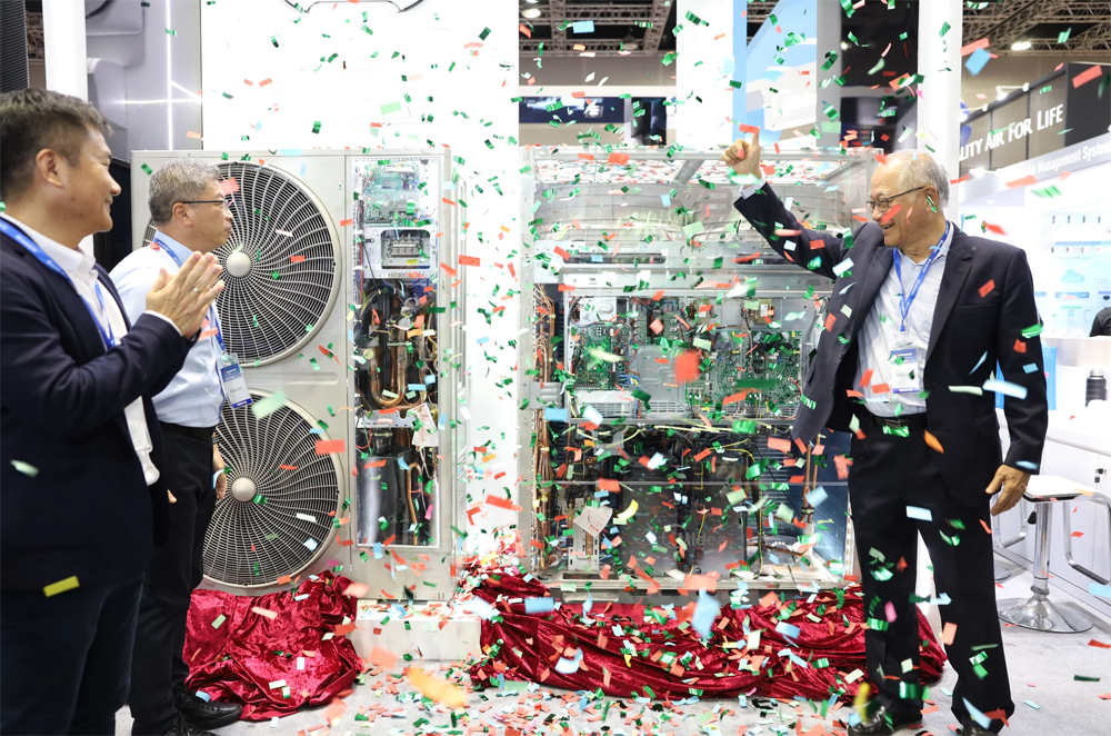 Ra mắt sản phẩm tại triển lãm là hoạt động quảng bá hiệu quả của các thương hiệu Điều hòa không khí. (Nguồn ảnh: Engineers &amp; Marvex 2023)