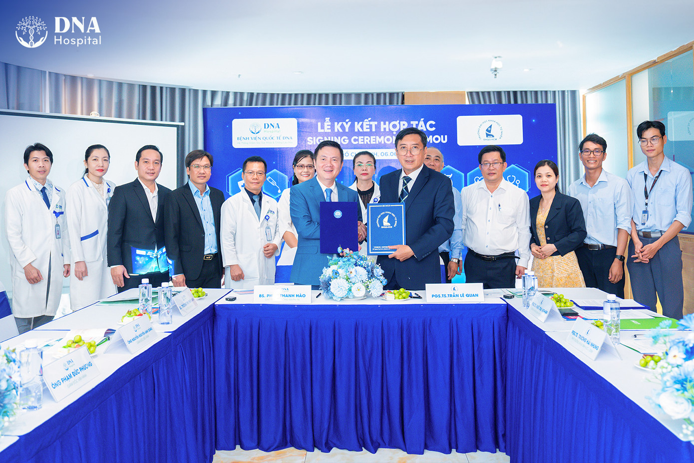 Ký kết hợp tác nghiên cứu và ứng dụng tế bào gốc giữa Bệnh viện Quốc tế DNA và Trường Đại học Khoa học tự nhiên Ký kết hợp tác nghiên cứu và ứng dụng tế bào gốc giữa Bệnh viện Quốc tế DNA và Trường Đại học Khoa học tự nhiên