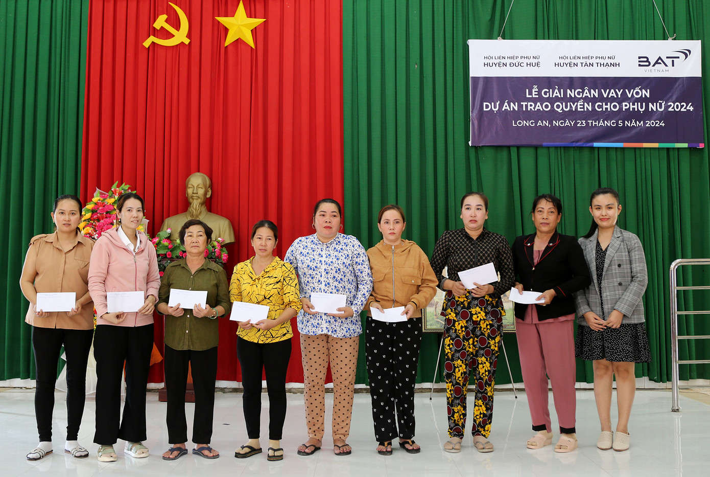 Đây là hoạt động thể hiện sự đồng hành của BAT cùng các chị em phụ nữ vươn lên cải thiện đời sống.