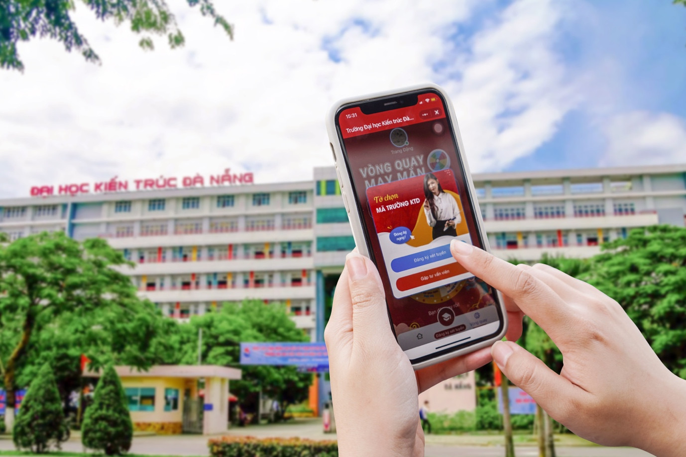 Trường Đại học Kiến trúc Đà Nẵng là đơn vị đầu tiên ứng dụng mô hình mini app trên Zalo vào chuyển đổi số tuyển sinh. Trường Đại học Kiến trúc Đà Nẵng là đơn vị đầu tiên ứng dụng mô hình mini app trên Zalo vào chuyển đổi số tuyển sinh.