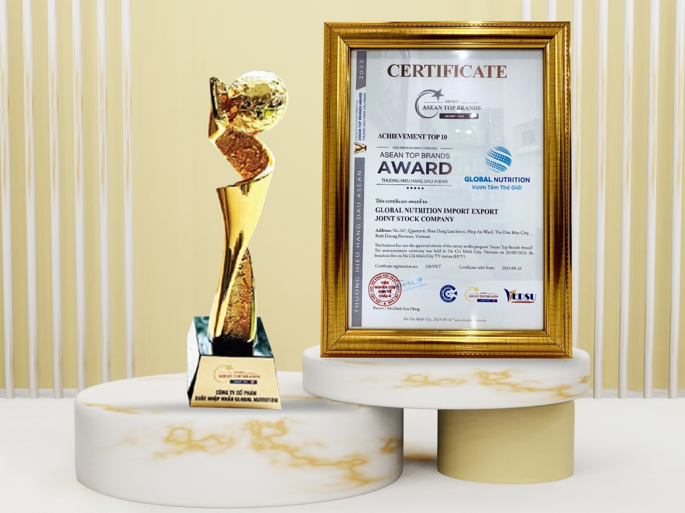 Global Nutrition đạt TOP 10 Thương hiệu hàng đầu Châu Á – Thái Bình Dương Global Nutrition đạt TOP 10 Thương hiệu hàng đầu Châu Á – Thái Bình Dương