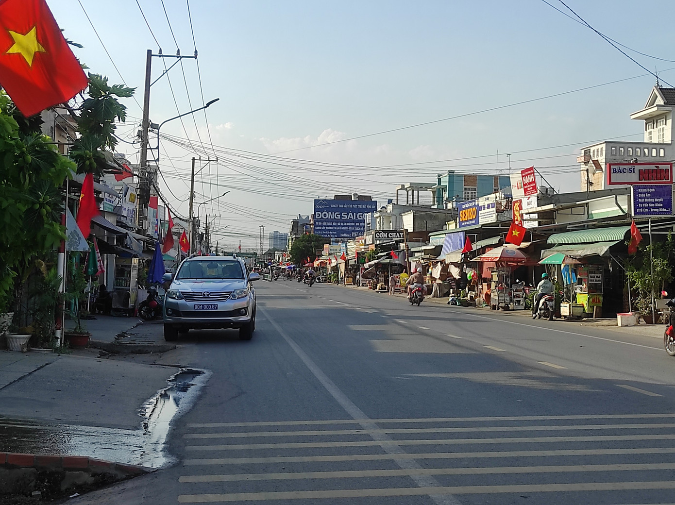 Khoảng 16h30 ngày 3/5, khu vực bến phà Cát Lái (kết nối tỉnh Đồng Nai và TPHCM) khá thông thoáng.