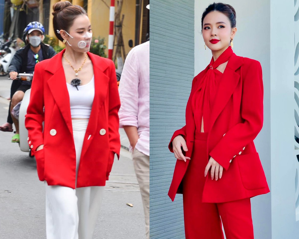 Chỉ với một vài biến tấu năng động cùng blazer, Midu đã có ngay cho mình một set đồ mới.
