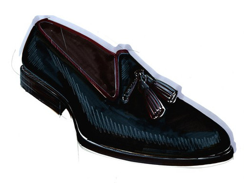 Mẫu giày đen cổ điển của nhãn hiệu Harrys