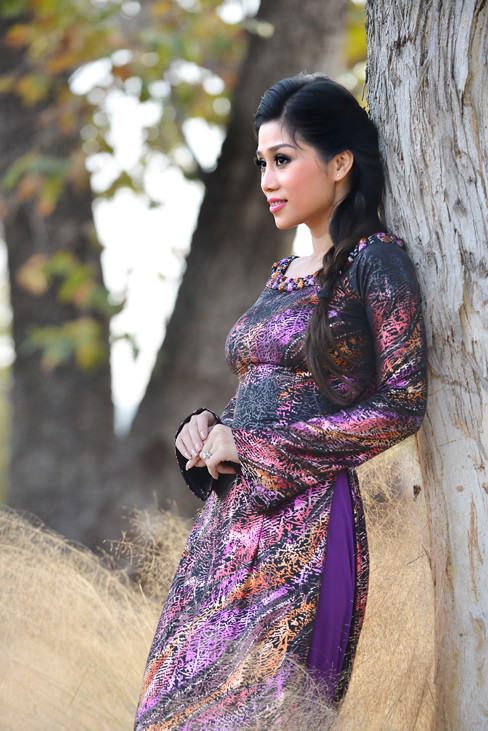 Xuân Đào gợi cảm cùng áo dài ảnh 8